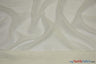 IFR Crush Sheer Voile Polyester Fabric - White, Ivory, Champagne, 108" Width (1 Yard)