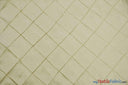Taffeta Pintuck Fabric - 4" X 4" Diamond Pattern, 58" Width, Multiple Colors (1 Yard)