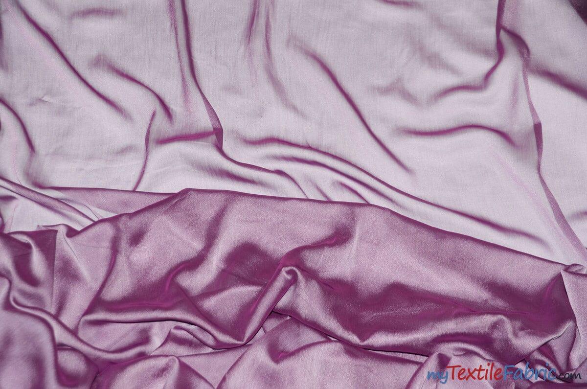 Two Tone Chiffon Polyester Fabric - Iridescent Sheer, 58/60" Width, Multiple Colors (Yards, Bolts, Sample Swatch)