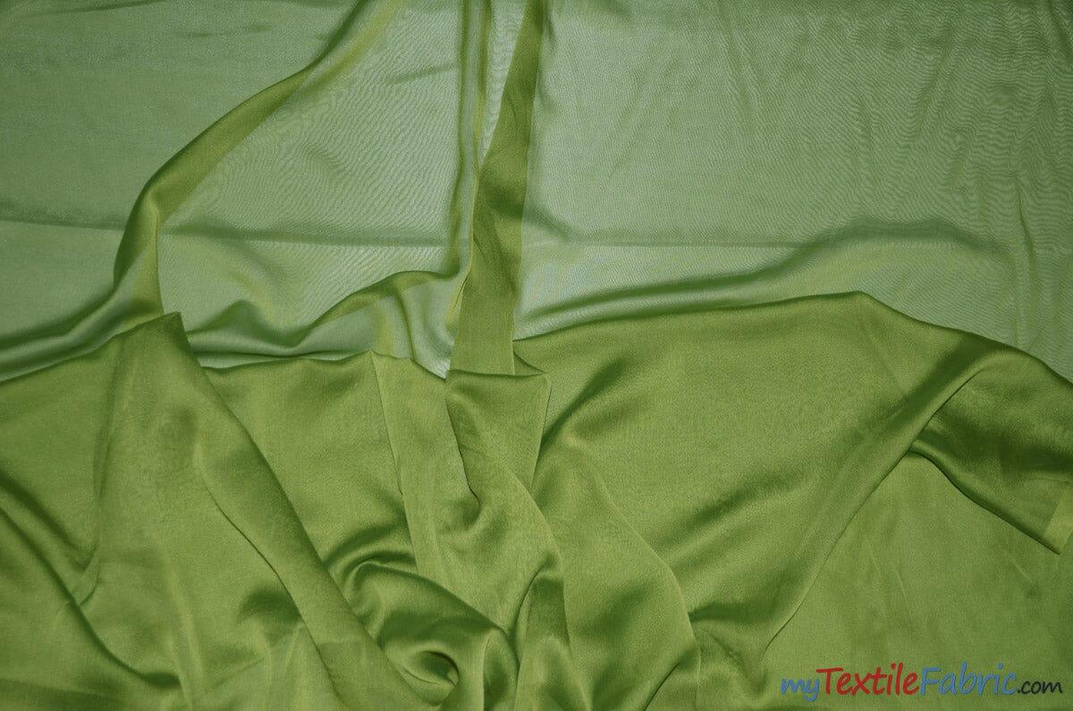 Two Tone Chiffon Polyester Fabric - Iridescent Sheer, 58/60" Width, Multiple Colors (Yards, Bolts, Sample Swatch)