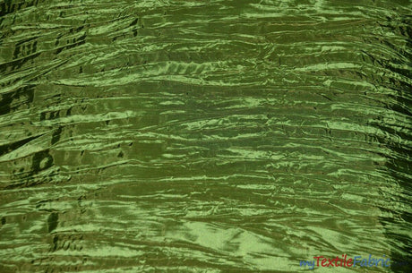 Crease Taffeta Crush Taffeta Polyester Fabric - Crushed Texture, 50/52" Width (Continuous Yards Or By Bolt)