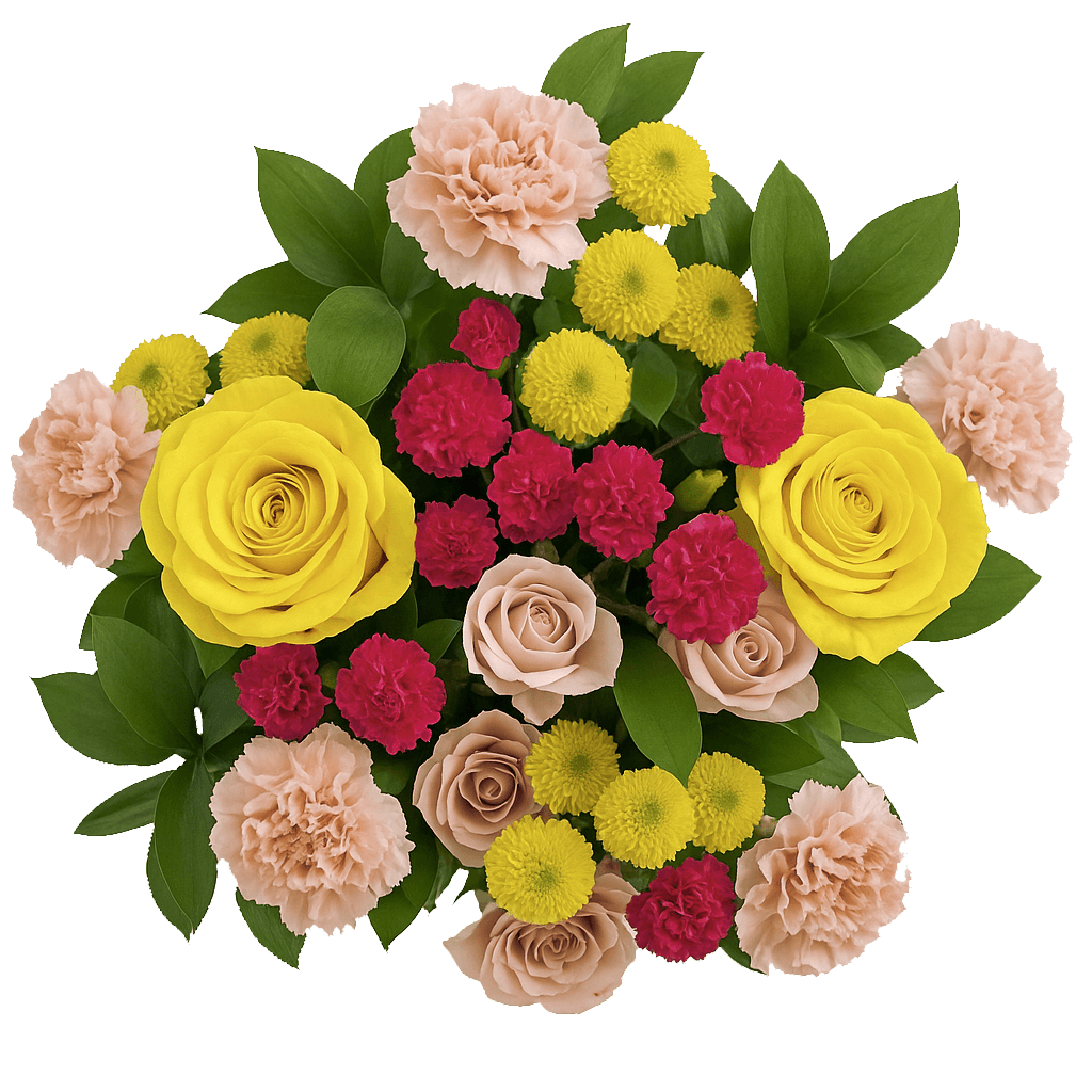 Umbrella Flower Bouquet Fresh Mixed Arrangement