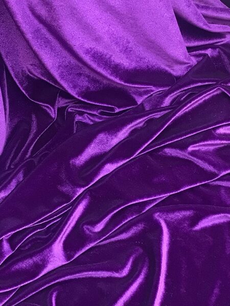 1 Yard Stretch Velvet Fabric Soft 4 Way Stretch for Apparel and Home Decor 60 Inch Width