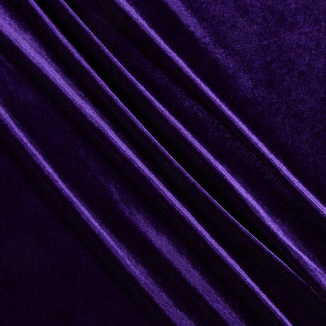1 Yard Stretch Velvet Fabric Soft Silky 4 Way Stretch for Apparel Costumes 58/60 Inch Width