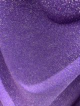 Selena Polyester Spandex Fabric - Dark Purple Shiny Iridescent Glitter, 50-54" Width, 36" Length (1 Yard)