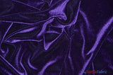 Stretch Velvet Spandex Fabric - Solid, 58" Width (1 Yard)