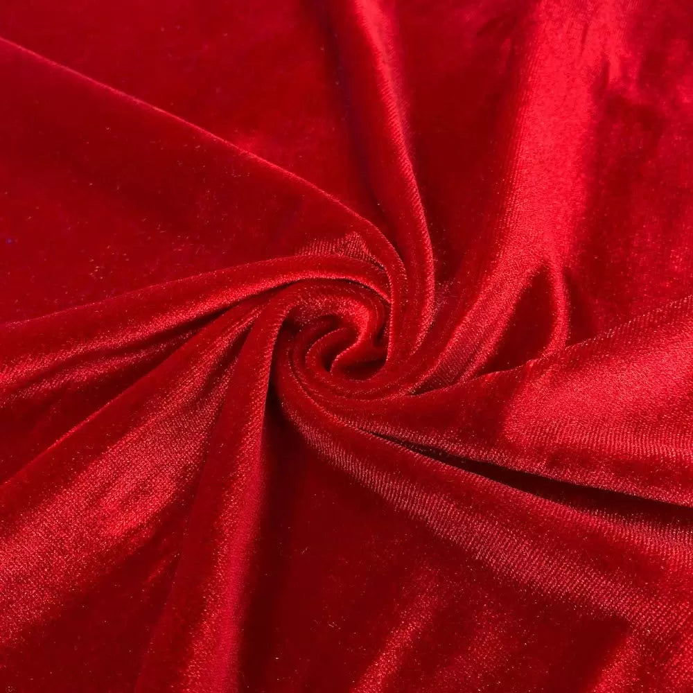 Stretch Velvet Polyester Spandex Velvet Fabric - 58/60" Width,