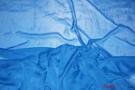 Two Tone Chiffon Polyester Fabric - Iridescent Sheer, 58/60" Width, Multiple Colors (Yards, Bolts, Sample Swatch)