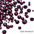 Hot Fix Rhinestones Acrylic Fabric - Dark Amethyst, Loose Rhinestones, SS6/2MM, SS10/3MM, SS16/4MM, SS20/5MM, SS30/6MM (1 Bag)
