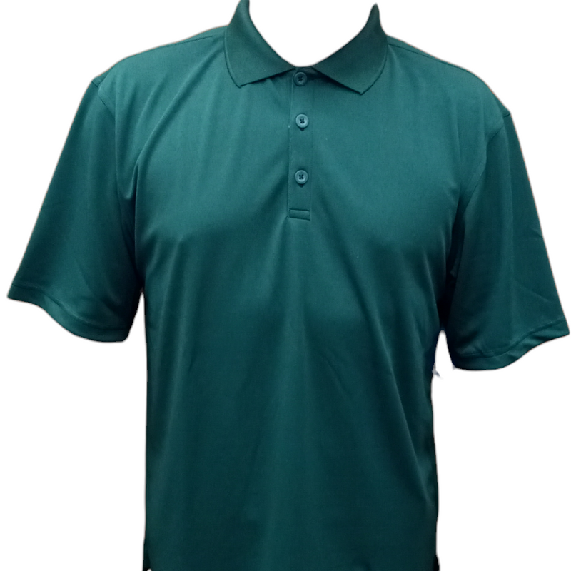 Vision Polo Coolon Polyester Fabric - Dark Green, Regular Fit (1 Piece)