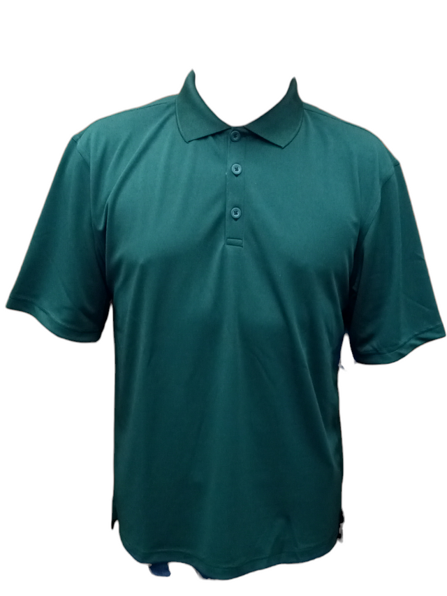 Vision Polo Coolon Polyester Fabric - Dark Green, Regular Fit (1 Piece)