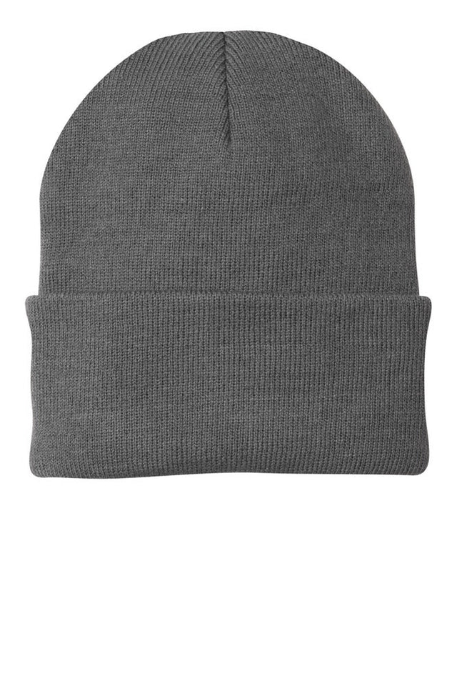 Beanies 100 Percent Acrylic Fabric - Dark Grey, 3-Inch Folding Cuff (1 Piece)