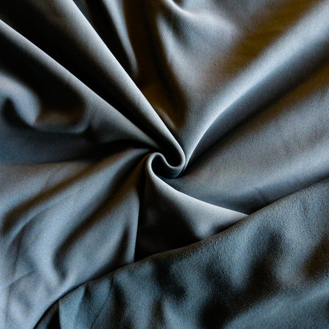 Polartec Powerstretch Fleece Knit Fabric Dark Grey