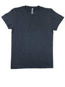 Lucky Friends 1001 100% Cotton Fabric - Charcoal Heather, Round Neck T-Shirt, 4.2 Oz, Tubular, No Side Seams (1 Piece)