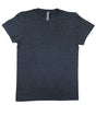 Lucky Friends 1001 100% Cotton Fabric - Charcoal Heather, Round Neck T-Shirt, 4.2 Oz, Tubular, No Side Seams (1 Piece)