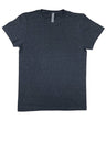 Lucky Friends 1001 100% Cotton Fabric - Charcoal Heather, Round Neck T-Shirt, 4.2 Oz, Tubular, No Side Seams (1 Piece)