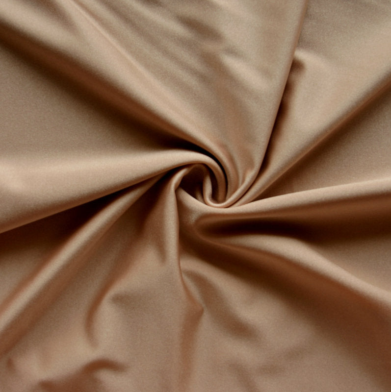 Swim Knit Nylon Spandex Tricot Light Brown Sugar Solid