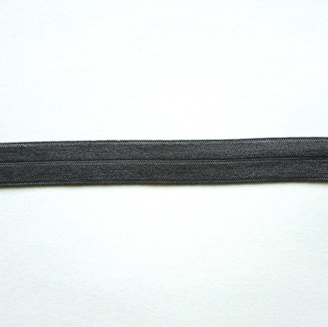 Fold Over Elastic Trim Dark Slate Grey 5/8"