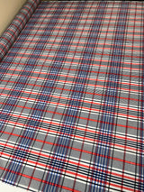 Polyester Blend Crinkled Checked Woven