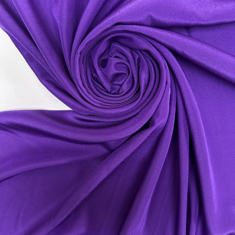 Purple Polyester Crepe