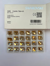 Golden Sewing Notions With Crystals