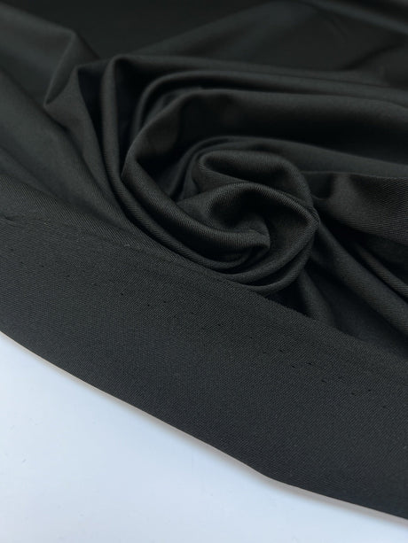 Black Polyamide Elastane Knitted Fabric