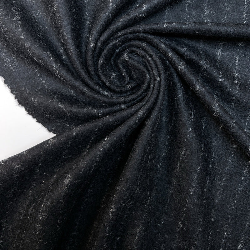 Wool Knitted Fabric Melange Stretch