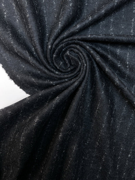 Wool Knitted Fabric Melange Stretch