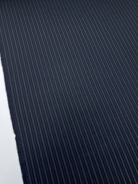 Wool Striped Herringbone Fabric