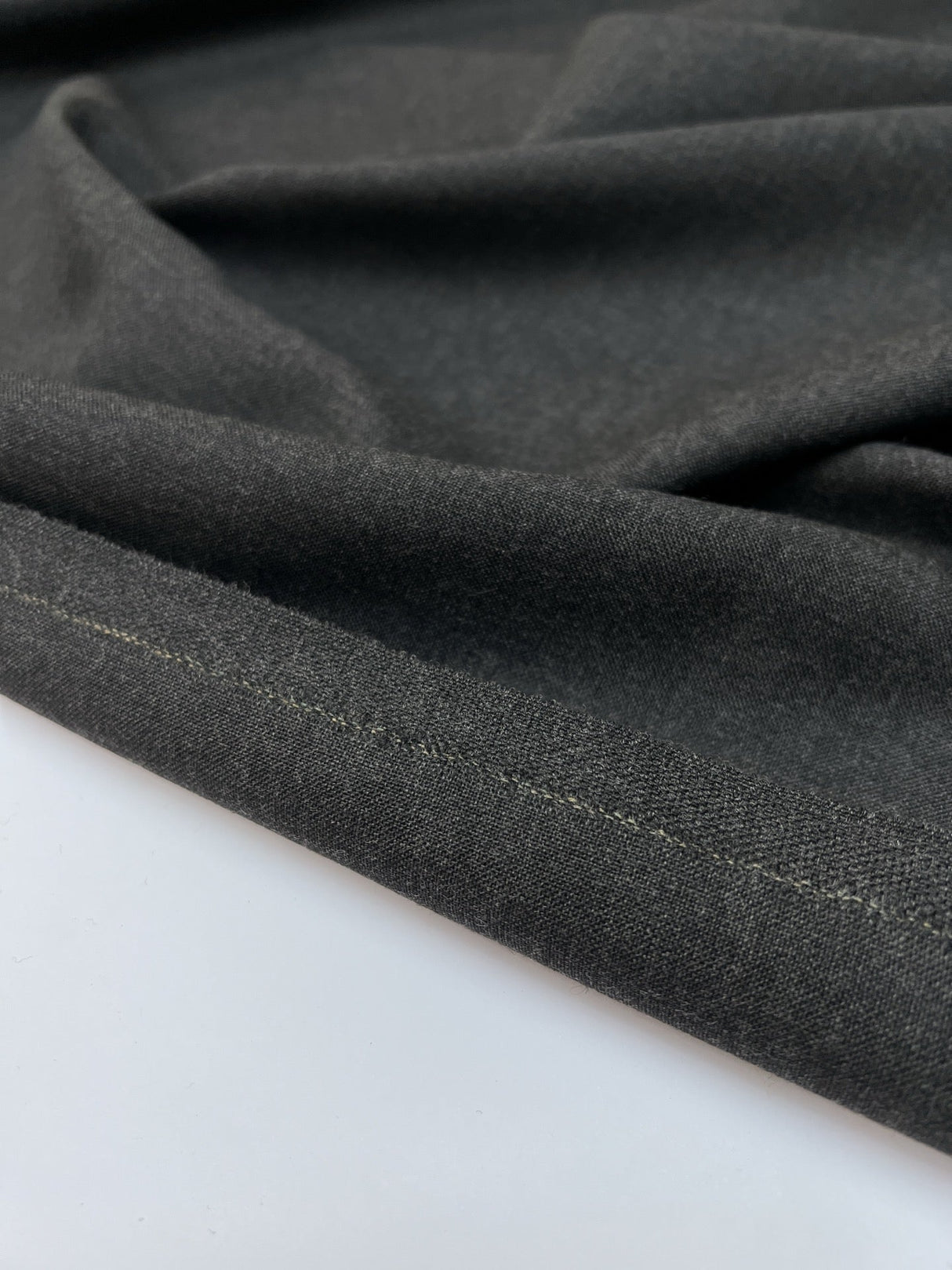 Wool Fabric Melange Gray