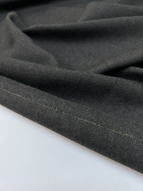 Wool Fabric Melange Gray