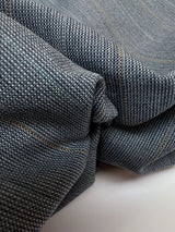 Wool Polyester Suit Fabric Checked Brown Blue