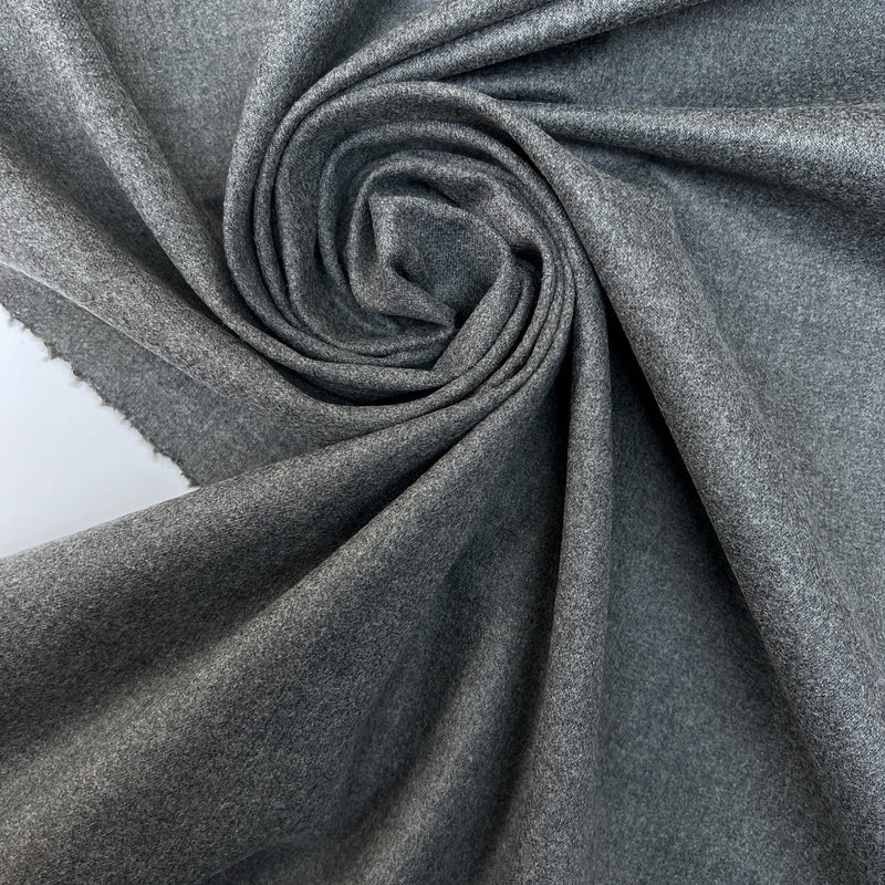Gray Wool Blend Casualwear Fabric