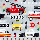 Cuddle Fabric Digital Multi 1st Responders
