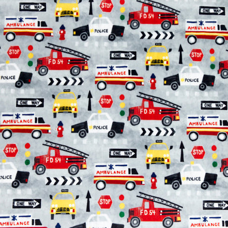 Cuddle Fabric Digital Multi 1st Responders