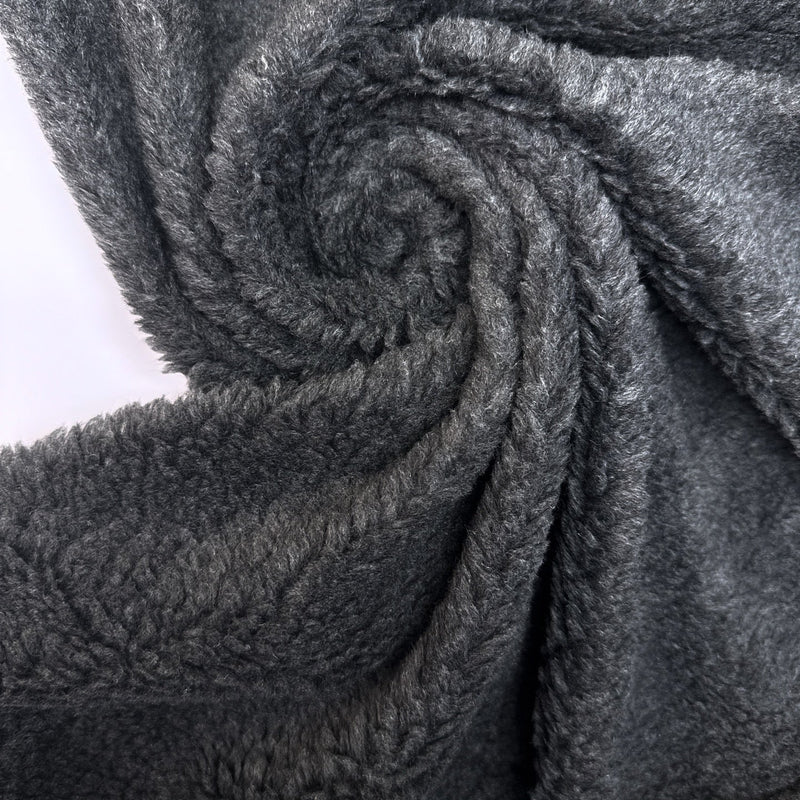 Polyester Acrylic Knitted Fabric Gray