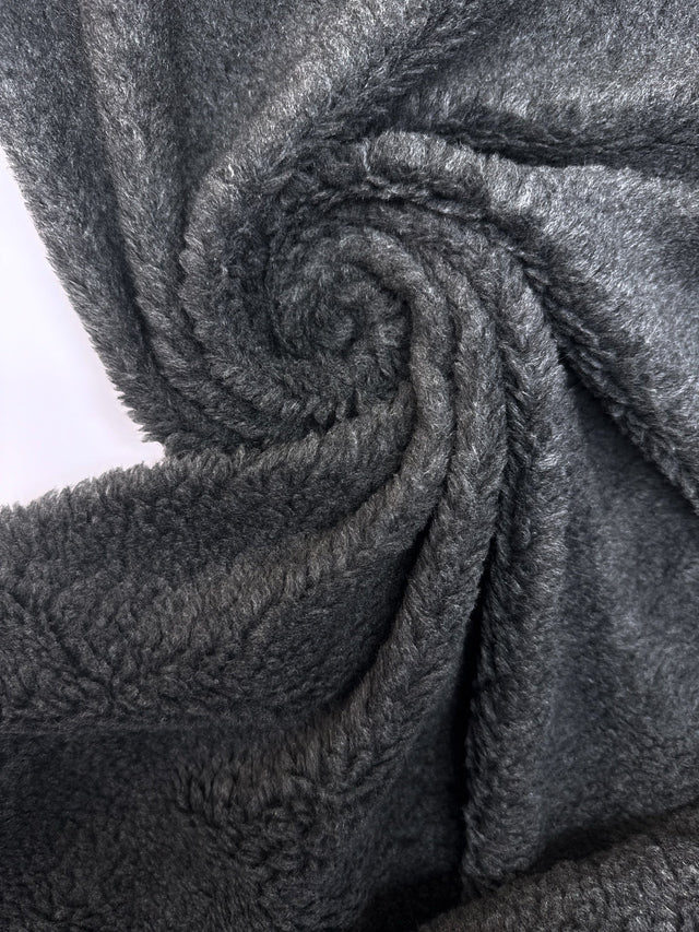 Polyester Acrylic Knitted Fabric Gray