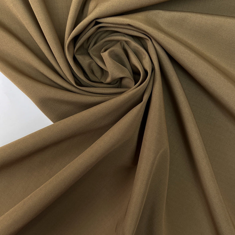 Wool Ripstop Fabric Green Shades