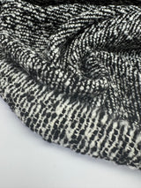 Wool Tweed Bouclé Black White