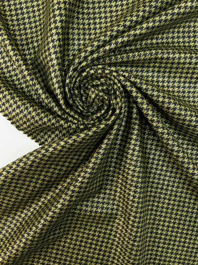 Wool Houndstooth Tweed Suit Fabric