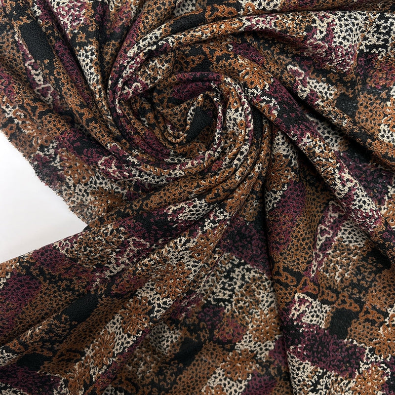 Acrylic Stretch Knitted Fabric Multicolour