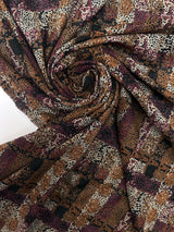 Acrylic Stretch Knitted Fabric Multicolour