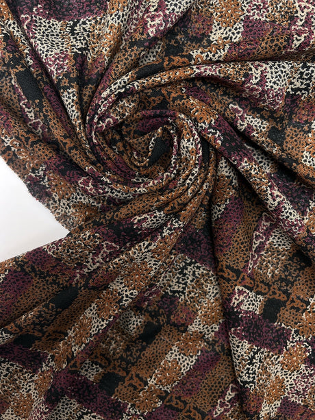 Acrylic Stretch Knitted Fabric Multicolour