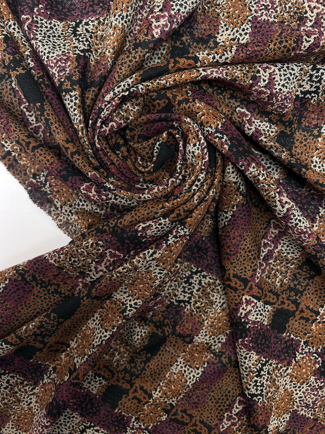 Acrylic Stretch Knitted Fabric Multicolour