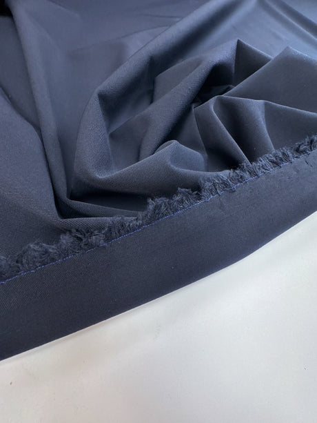Polyester Viscose Elastane Twill Blue