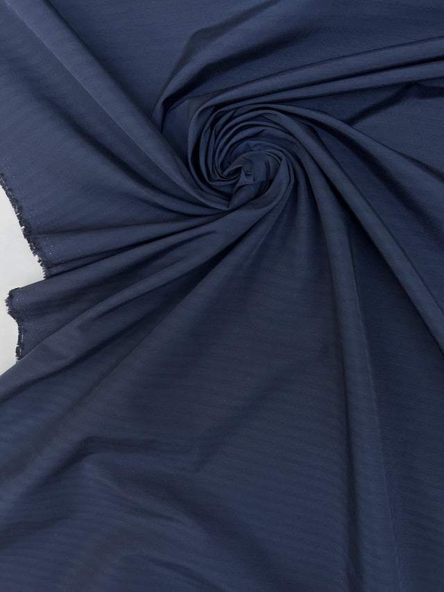 Blue Viscose Blend Jacquard