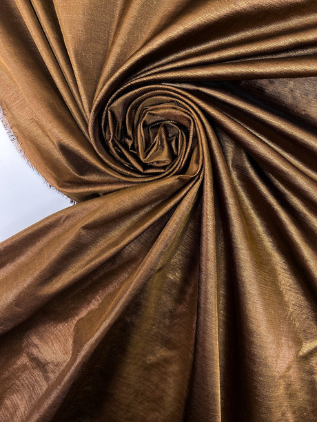 Lurex Changeant Melange Brown Fabric
