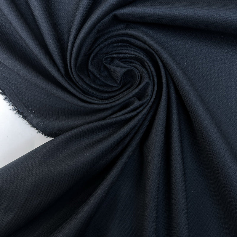 Cotton Blue Black Fabric