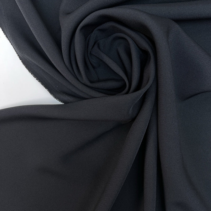 Black Polyamide Twill Suit Fabric
