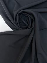 Black Polyamide Twill Suit Fabric